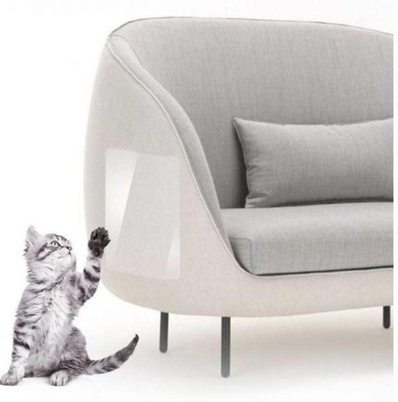 HKM-5417661 Transparent PVC Cat Scratch Stickers for Biting Fun - 15x100cm & 30x100cm Sizes Available