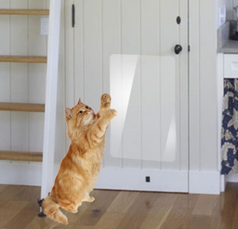 HKM-5417661 Transparent PVC Cat Scratch Stickers for Biting Fun - 15x100cm & 30x100cm Sizes Available