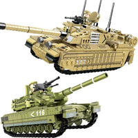 HKM-541779 Military Battle Tank Building Blocks Set for Kids - DIY Construction Toy, Ages 6+