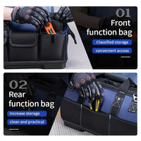 HKM-542227 Durable Multi-Function Electrician's Tool Bag with Large Capacity and Organised Storage