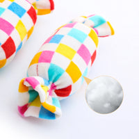 HKM-5422909 Candy Square Puzzle Dog Toy with Sound for Interactive Play and Dental Care