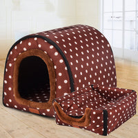 HKM-5423293 Portable Removable Dog House with Washable Fabric for Large Breeds