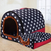 HKM-5423293 Portable Removable Dog House with Washable Fabric for Large Breeds