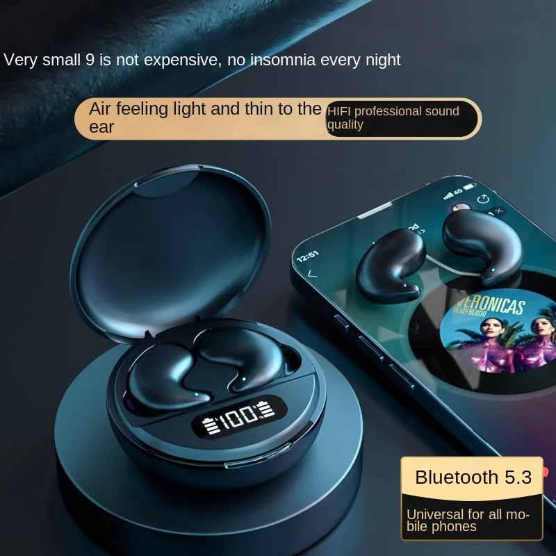 HKM-542355 YYK-790 Wireless Bluetooth In-Ear Headset with Comfortable Side Sleep Design and Dual Noise Cancelling Technology