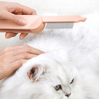 HKM-5424829 Dual-Teeth Pet Dematting Comb for Dogs and Cats - Ergonomic Non-Slip Handle for Easy Grooming
