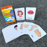 HKM-542483 Early Education Colour Flash Cards for Infant Cognitive Development and English Vocabulary Skills