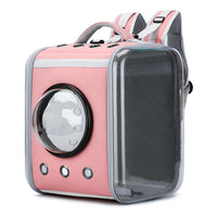 HKM-5425469 Transparent Space Capsule Pet Backpack - Foldable EVA Cat Carrier, Medium Soft Design (For Pets Up to 15 kg)