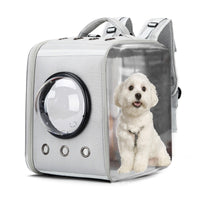 HKM-5425469 Transparent Space Capsule Pet Backpack - Foldable EVA Cat Carrier, Medium Soft Design (For Pets Up to 15 kg)