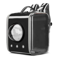 HKM-5425469 Transparent Space Capsule Pet Backpack - Foldable EVA Cat Carrier, Medium Soft Design (For Pets Up to 15 kg)