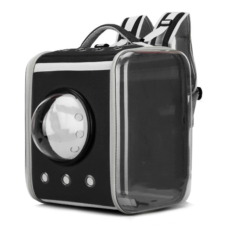 HKM-5425469 Transparent Space Capsule Pet Backpack - Foldable EVA Cat Carrier, Medium Soft Design (For Pets Up to 15 kg)