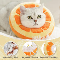 HKM-5426493 Adjustable Soft Fabric Cat Recovery Cone for Post-Surgery Care
