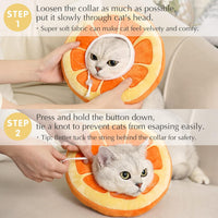 HKM-5426493 Adjustable Soft Fabric Cat Recovery Cone for Post-Surgery Care