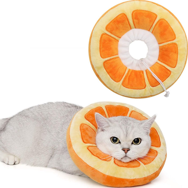 HKM-5426493 Adjustable Soft Fabric Cat Recovery Cone for Post-Surgery Care