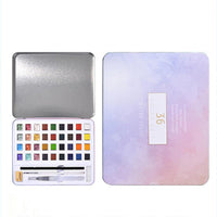HKM-542675 Metallic Gouache Paint Set for Nail Art - 36 Pearlescent Colors in Box