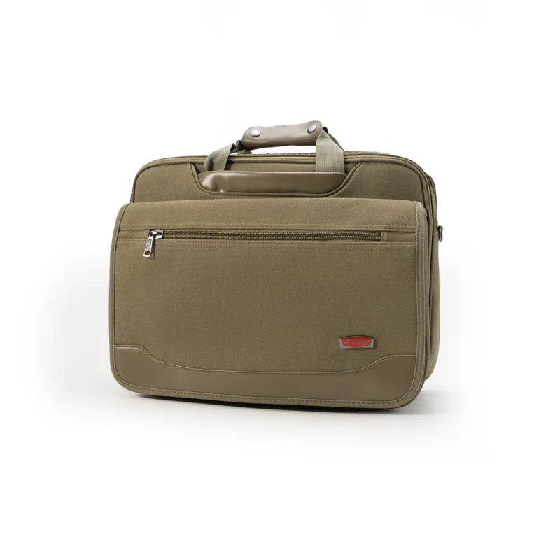 HKM-542739 Versatile Canvas Messenger Bag for Laptop and Outdoor Use