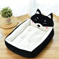 HKM-5427645 Warm Cozy Cartoon Doghouse Bed for Cats and Dogs in 7 Colors, Soft Velvet and Rebound PP Cotton
