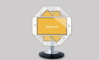 HKM-543059 Universal Lazy Phone Holder with Rotating Stand, Aluminum Alloy Three-in-One Design
