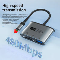 HKM-543251 Multi-Function 8-Pin SD TF Card Reader USB 3.0 OTG Connection Kit for iPhone and iPad