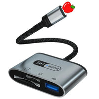 HKM-543251 Multi-Function 8-Pin SD TF Card Reader USB 3.0 OTG Connection Kit for iPhone and iPad
