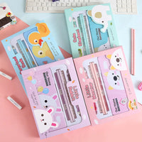 HKM-543315 Children's Back to School Stationery Set with Pencil, Ruler and Eraser