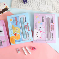 HKM-543315 Children's Back to School Stationery Set with Pencil, Ruler and Eraser