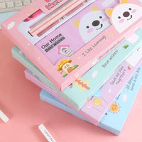 HKM-543315 Children's Back to School Stationery Set with Pencil, Ruler and Eraser