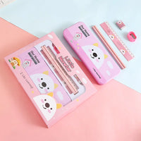 HKM-543315 Children's Back to School Stationery Set with Pencil, Ruler and Eraser