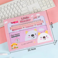 HKM-543315 Children's Back to School Stationery Set with Pencil, Ruler and Eraser