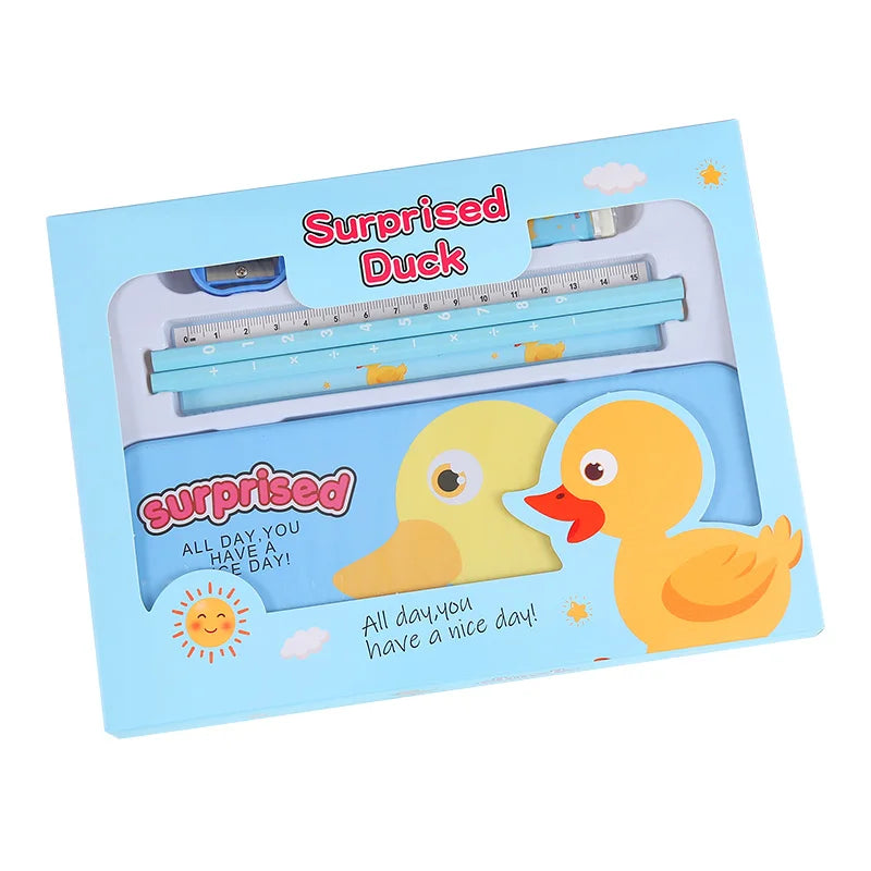 HKM-543315 Children's Back to School Stationery Set with Pencil, Ruler and Eraser
