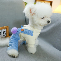 HKM-5434557 Elf Overalls for Pets - Casual Dog and Cat Clothing in Various Sizes