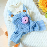HKM-5434557 Elf Overalls for Pets - Casual Dog and Cat Clothing in Various Sizes