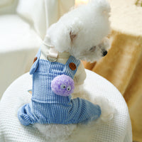 HKM-5434557 Elf Overalls for Pets - Casual Dog and Cat Clothing in Various Sizes