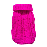 HKM-5435325 Cozy Thick Knit Pet Sweater for Cats - Warm and Stylish Fashion in Various Colors