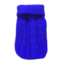 HKM-5435325 Cozy Thick Knit Pet Sweater for Cats - Warm and Stylish Fashion in Various Colors