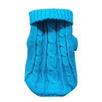 HKM-5435325 Cozy Thick Knit Pet Sweater for Cats - Warm and Stylish Fashion in Various Colors