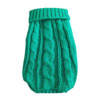 HKM-5435325 Cozy Thick Knit Pet Sweater for Cats - Warm and Stylish Fashion in Various Colors