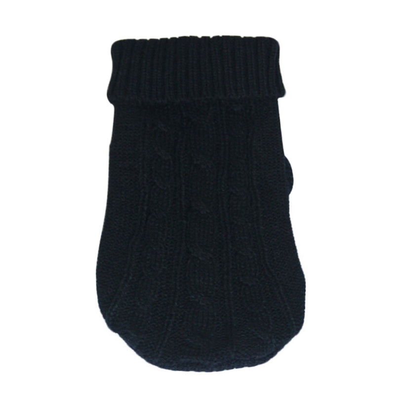 HKM-5435325 Cozy Thick Knit Pet Sweater for Cats - Warm and Stylish Fashion in Various Colors
