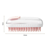 HKM-5436221 Silicone Pet Bath Brush for Dogs and Cats - Massage & Cleaning Foam Brush