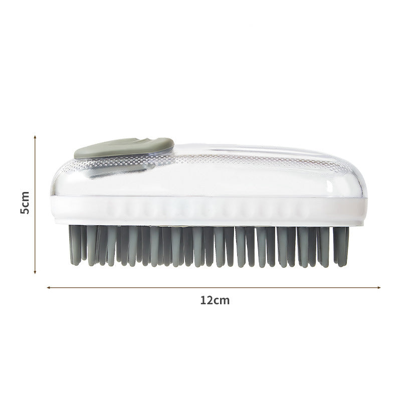 HKM-5436221 Silicone Pet Bath Brush for Dogs and Cats - Massage & Cleaning Foam Brush