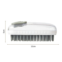 HKM-5436221 Silicone Pet Bath Brush for Dogs and Cats - Massage & Cleaning Foam Brush