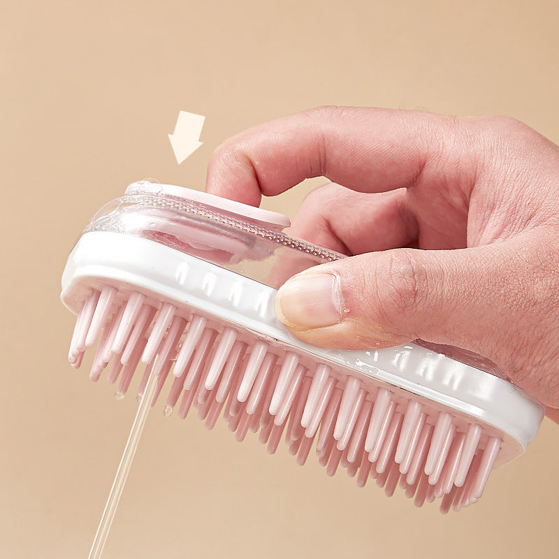 HKM-5436221 Silicone Pet Bath Brush for Dogs and Cats - Massage & Cleaning Foam Brush