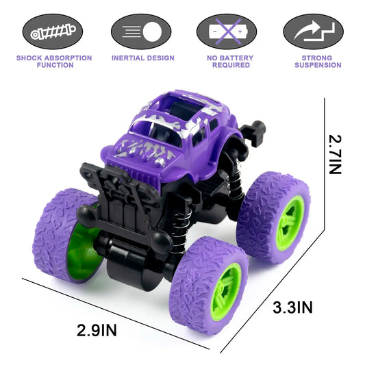 HKM-543635 Inertia Four-Wheel Drive Truck with 360 Flipping Function – Diecast Off-Road Vehicle for Outdoor Play