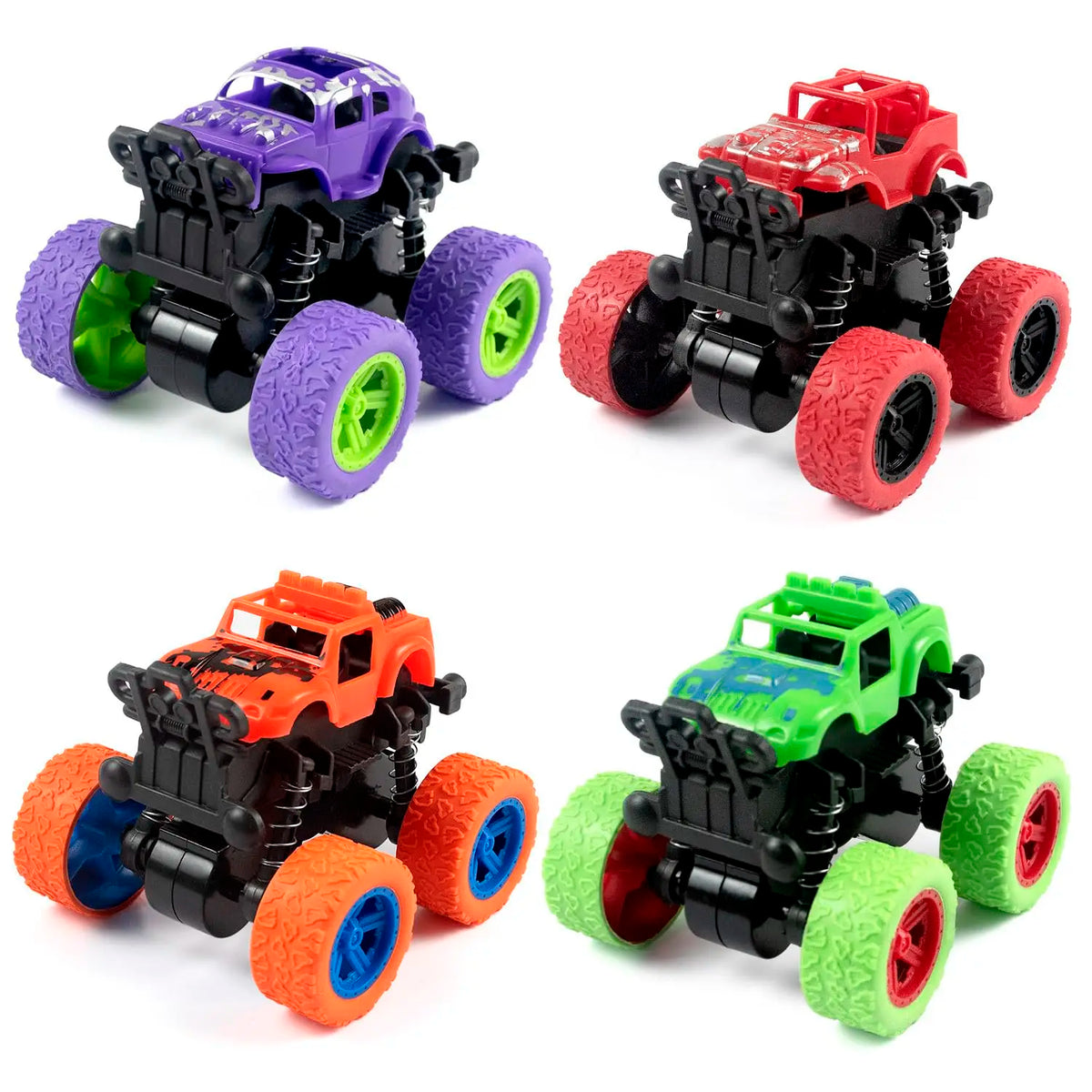 HKM-543635 Inertia Four-Wheel Drive Truck with 360 Flipping Function – Diecast Off-Road Vehicle for Outdoor Play