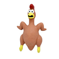 HKM-5437373 Bite-Resistant Latex Chicken Sound Toy for Dogs - Available in Orange, Yellow, and Brown