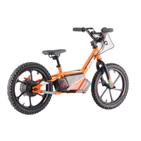 HKM-543763 16-Inch Electric Balance Bike for Kids with 2-Speed Gears and Steel Fork Suspension