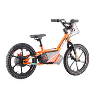 HKM-543763 16-Inch Electric Balance Bike for Kids with 2-Speed Gears and Steel Fork Suspension