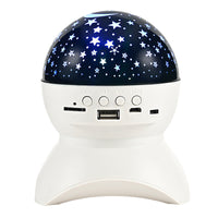 HKM-543827 Bluetooth Colorful LED Projector Speakers with Voice Prompt and 6-Hour Battery Life