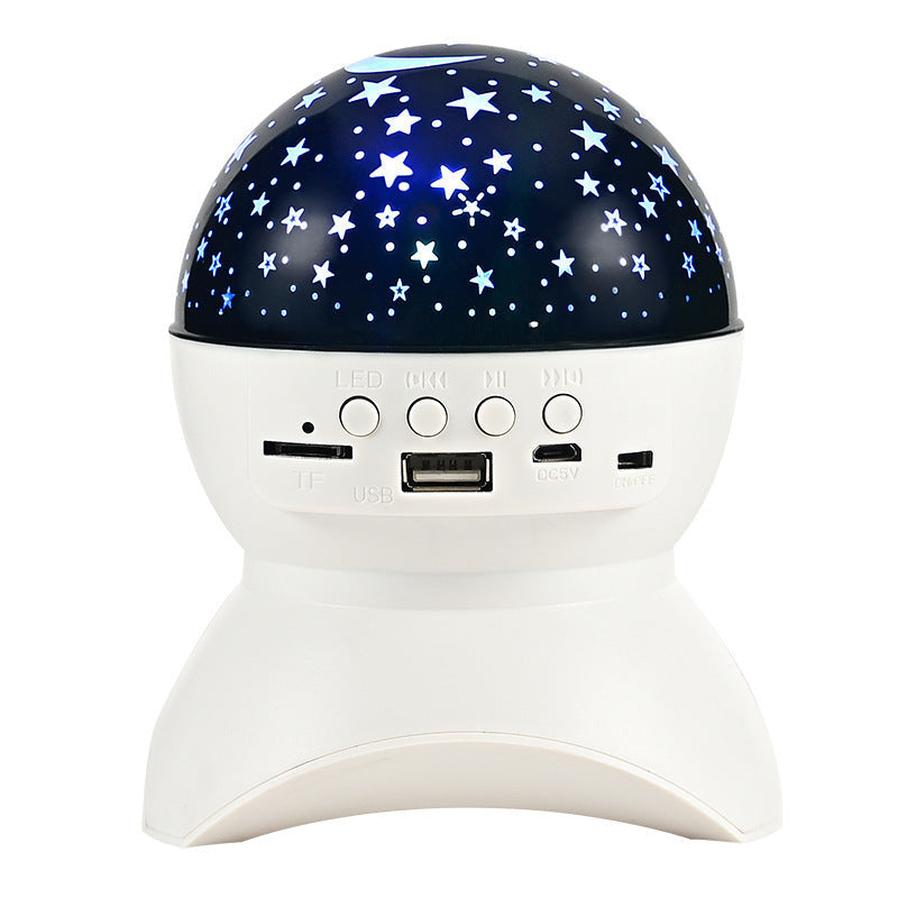 HKM-543827 Bluetooth Colorful LED Projector Speakers with Voice Prompt and 6-Hour Battery Life