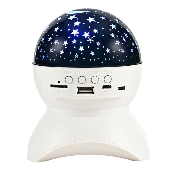 HKM-543827 Bluetooth Colorful LED Projector Speakers with Voice Prompt and 6-Hour Battery Life