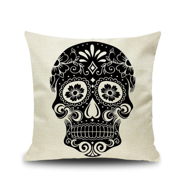 HKM-543891 Chinese Classical Skull Cushion Cover for Home Decoration and Car Use